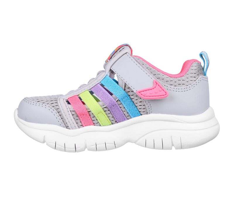 Dívčí Sandály Skechers Flex Blast - Colorful Play Šedé Viacfarebný | CZ.302726N GYMT